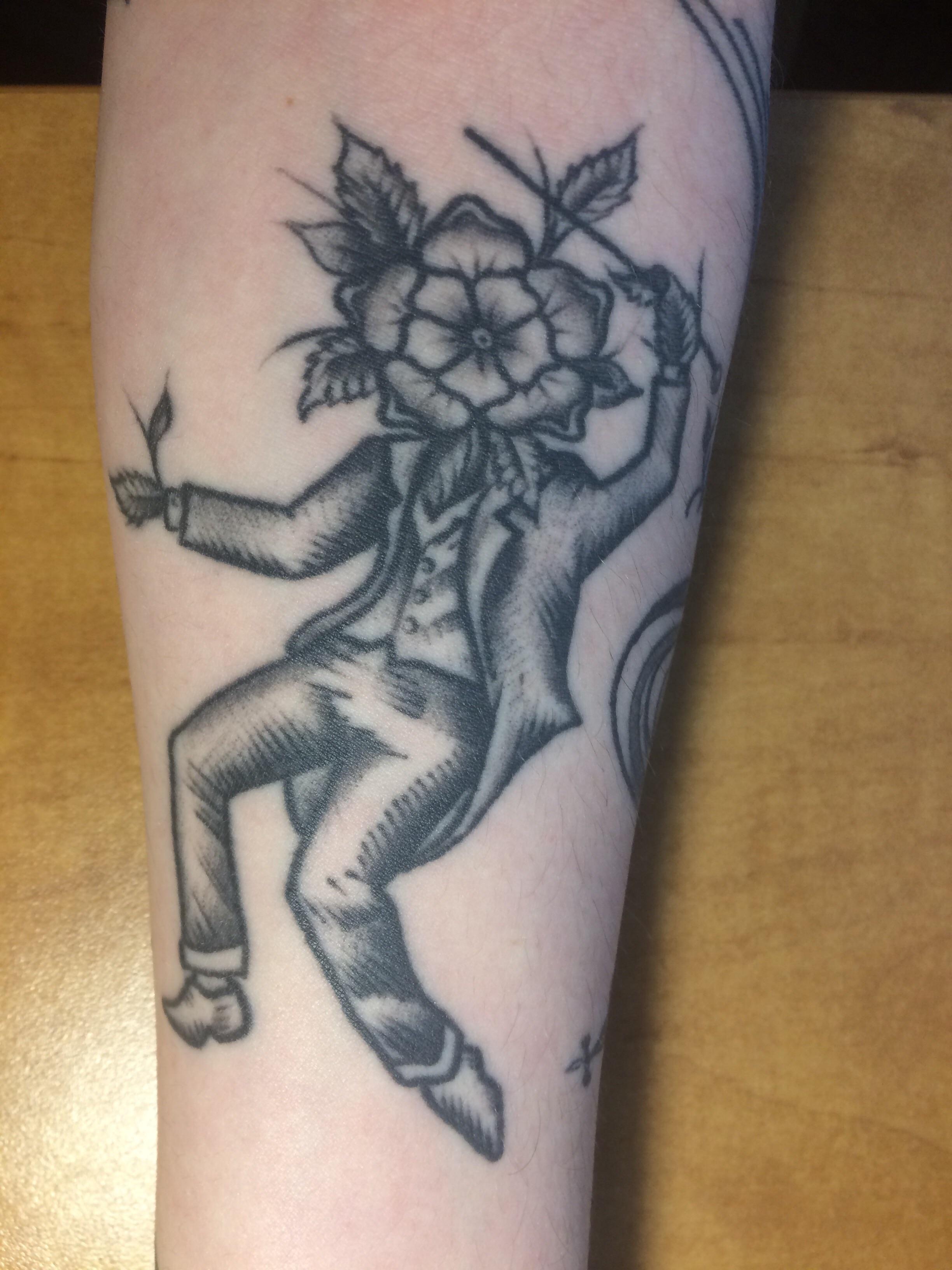 Dancing Flower Man tattoo Imageix