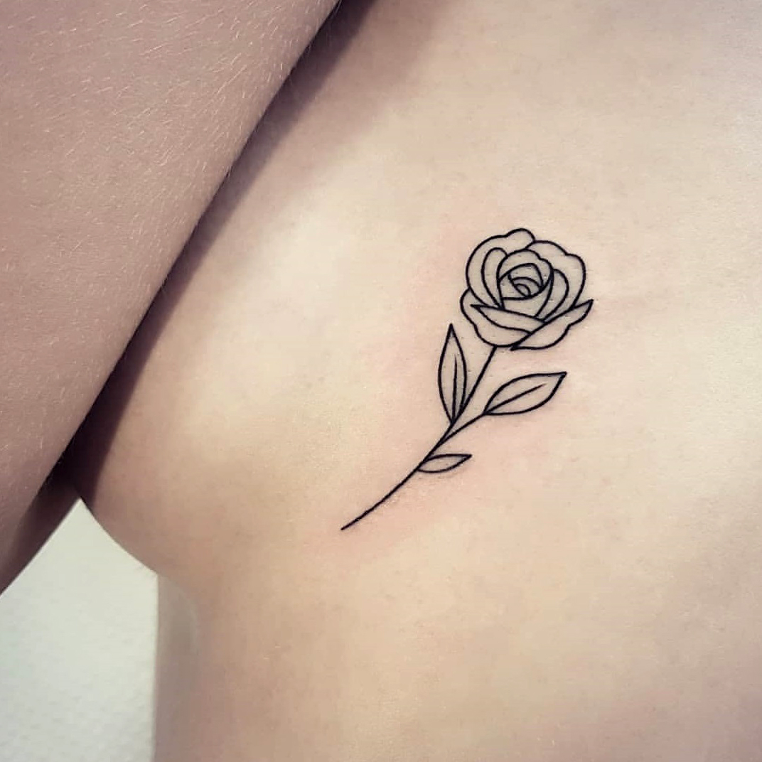 Small rose tattoos for females