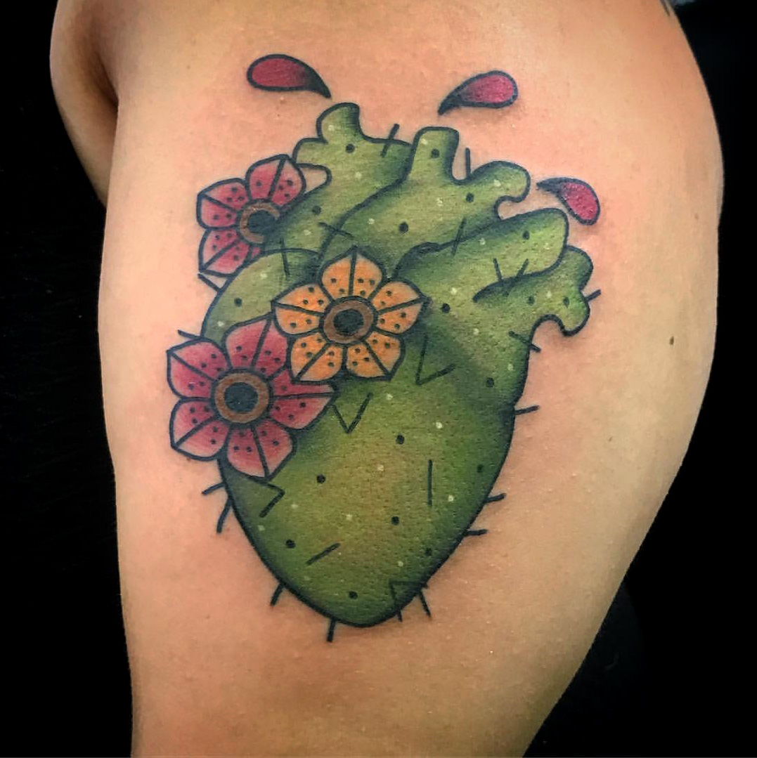Potted cactus tattoo | Cactus tattoo, Tattoos, Cover up tattoos