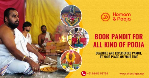 Shastrigal is the main online stage that offers a wide range of Pooja's reserving platform online at reasonable cost. Pooja performed to survive or eliminate all obstructions to your prosperity. India's biggest online Homam booking portal.  Enquire Now. 

Website : http://www.shastrigal.net