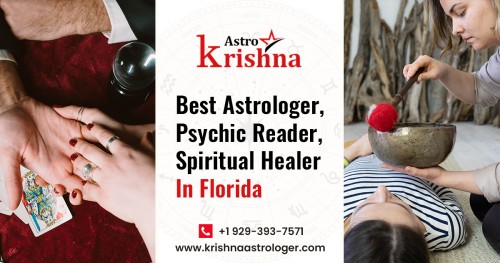 Astrologer Krishna - Famous Indian Astrologer in Florida. Solve your all kind of problems get online solution with pure astrology contact immediately.

Get solutions for any problem like Love and Relationship, Extra-Marital Affair and Divorce, Health Problem, Family Depression, Late Pregnancy, and more.

Visit Us: https://www.krishnaastrologer.com/

Service Area: http://www.krishnaastrologer.com/astrologer-in-florida.html

