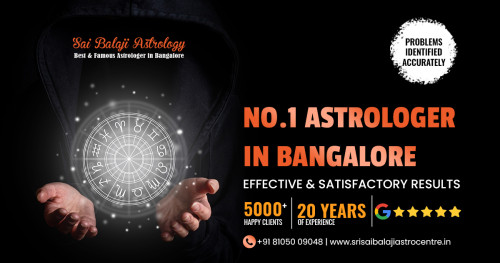 Srisaibalaji Astrocentre is a well-known astrologer in Bangalore, we offer the best solutions to the customer's problems. We have 25+ years of experience and give solutions to more than 50k people. Srisaibalaji expert in astrology knowledge and skills. He helps customers everywhere in the world related to astrology by offering astrology gaudiness. 100% curate predictions, you contact him for any kind of problems to get immediate solutions at an affordable price.

Visit us: http://www.srisaibalajiastrocentre.in/