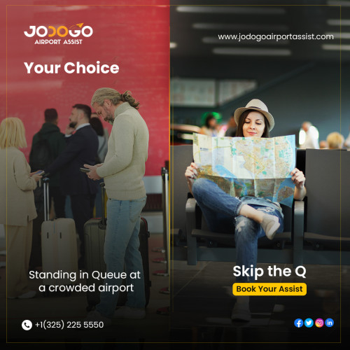 Travel safety, luxury, and airport experience are matters of option! Book Jodogo ✈ Airport Assist to avoid:

• Crowded Airport
• Unsafe Travel
• Standing in Queue
• Exhausting Airport Process

Visit Us: https://www.jodogoairportassist.com

Contact at (+1) 32522 55550

Instagram Page: https://www.instagram.com/jodogoairportassist